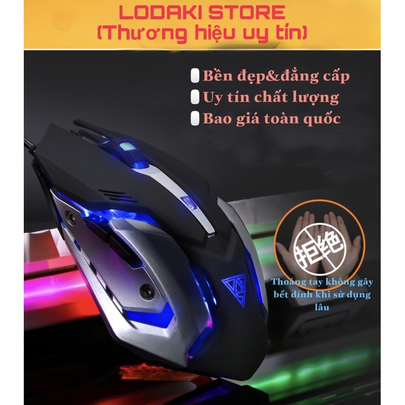 Bộ bàn phím cơ+Chuột Gaming có dây tích hợp chuyên dụng có đèn ned nền