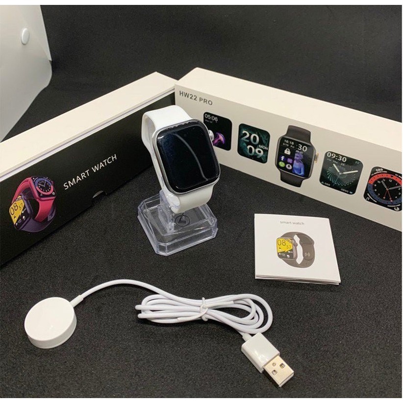Đồng hồ thông minh HW22 Smart Watch Gọi điện 2 chiều, Full Tiếng Việt, đo nhịp tim, thay được dây 20mm