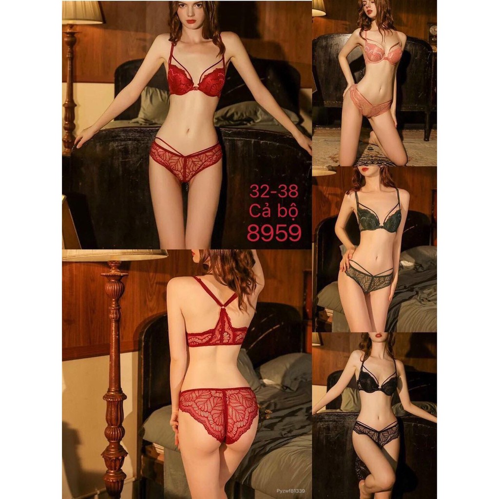 [Mã WASKT410K giảm 10K đơn 50K] Set Bộ Đồ Lót Ren Cài Trước Quyễn Rũ cực xinh | BigBuy360 - bigbuy360.vn