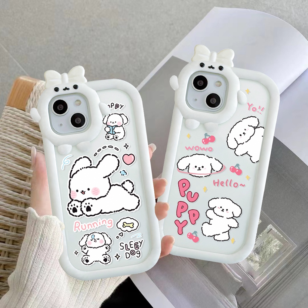 Ốp lưng iphone nơ camera hình vuông puppy run 6/6splus/7/7plus/8/8plus/x/xr/xs/11/12/13/pro/max/plus/promax-Awifi M5-5