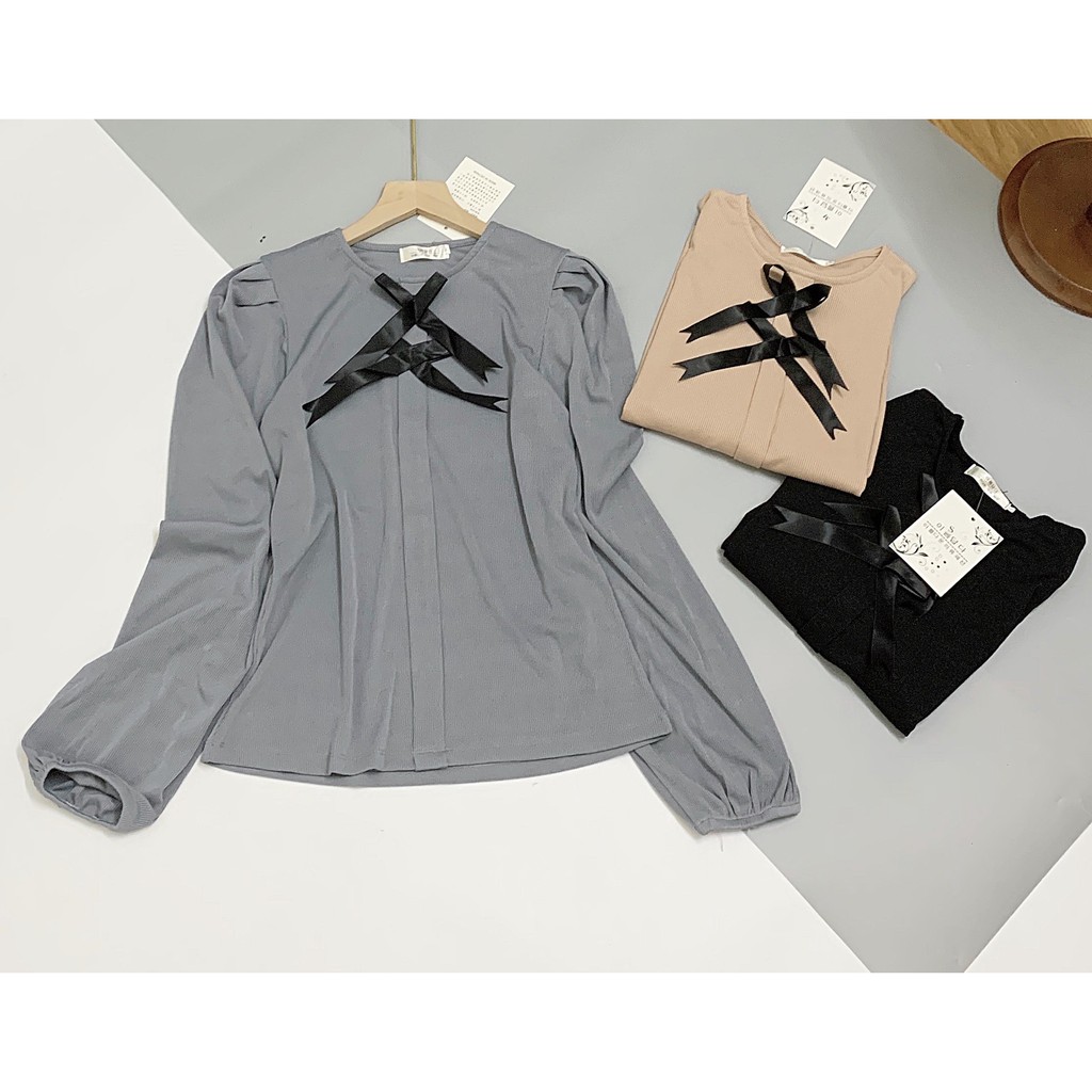 ÁO LEN TĂM NƠ NGỰC BÁNH BÈO TIỂU THƠ HÀNG QUẢNG CHÂU CAO CẤP