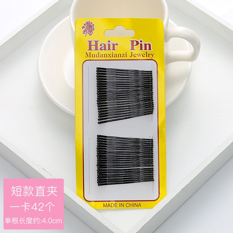 Set Kẹp Tóc Mái Tăm Đen Đơn Giản Tạo Kiểu Tóc Hàn Quốc Dễ Thương KC56 JOLY
