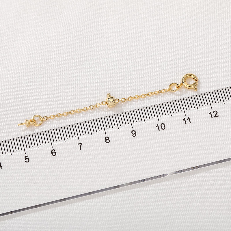 Phụ Kiện Giá Đỡ 14K Màu Vàng Đồng Kèm Giá Đỡ Kim Tự Làm Trang Sức Vòng Tay/Dây Chuyền