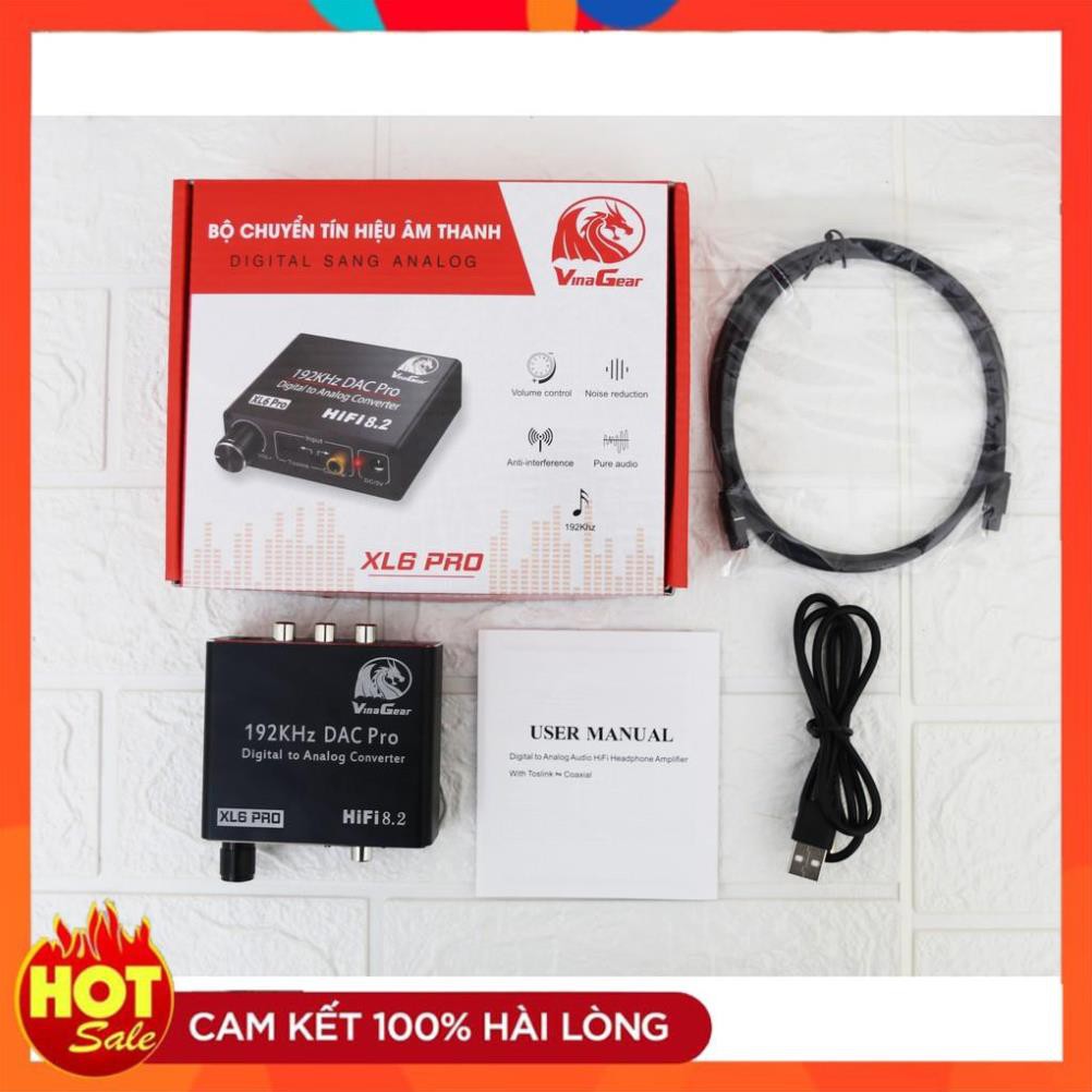 [Hàng Xịn] Bộ chuyển đổi âm thanh digital sang analog vinagear xl6 pro chính hãng