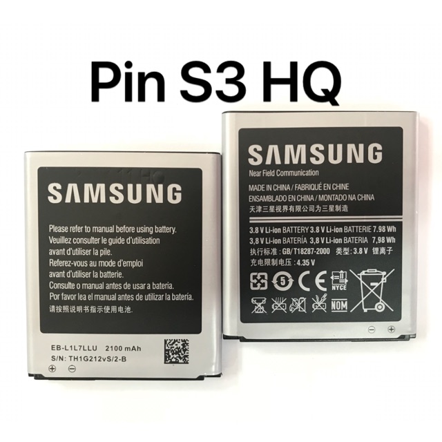 Pin samsung S3 hàn quốc - hàng xách tay kí hiệu EB-L1L7LLU dung lượng 2100mAh