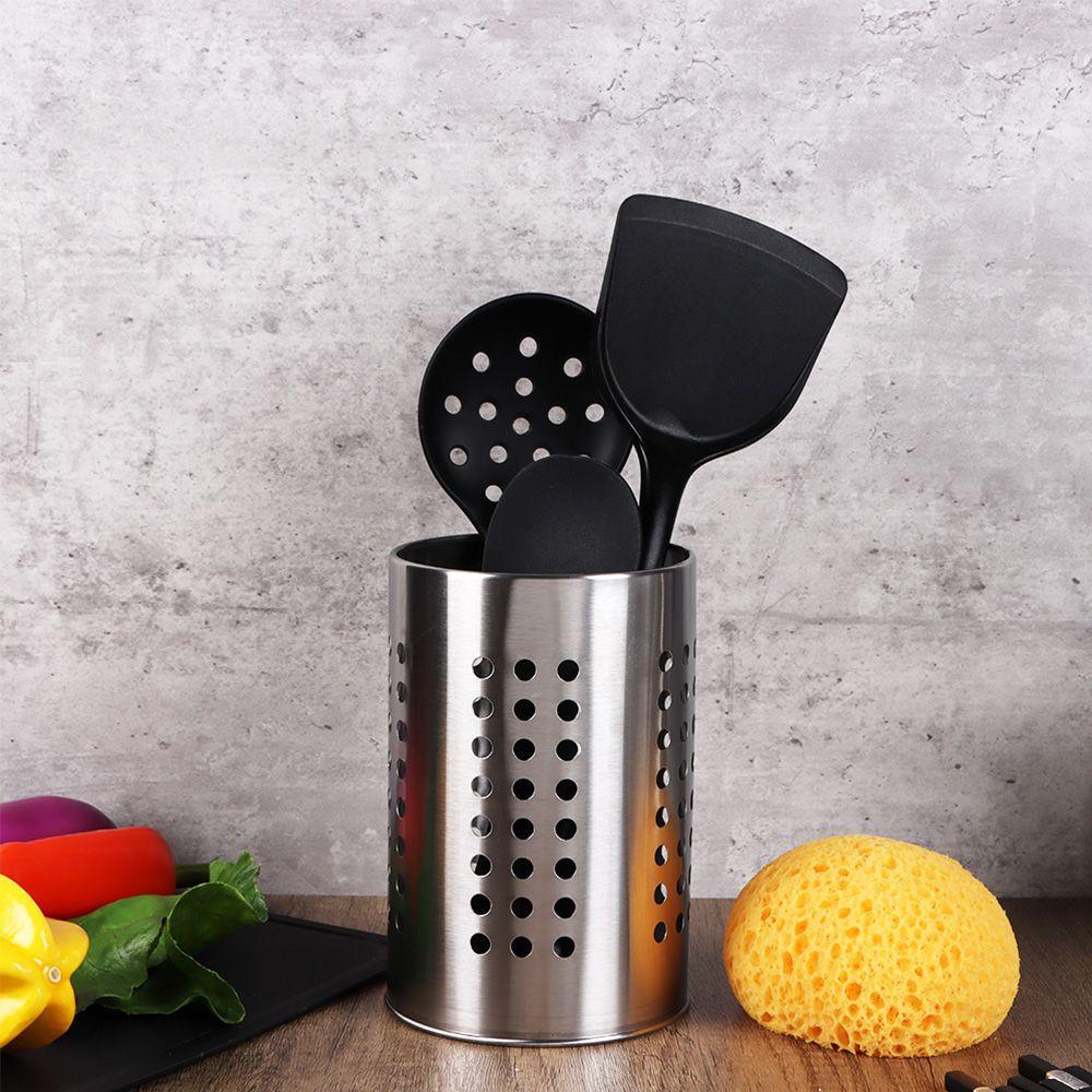 Giá Đỡ Dụng Cụ Nấu Ăn Thiết Kế Thoát Nước Tiện Dụng Cho Nhà Bếp