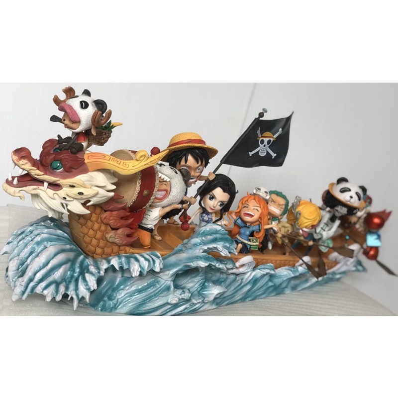 Mô Hình Team Luffy Đua Thuyền Rồng Siêu To, Figure Luffy - Mô Hình One Piece