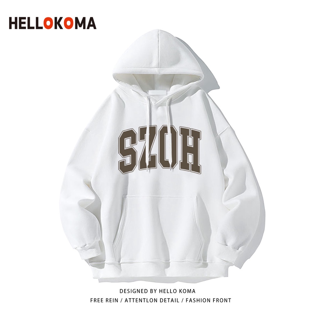 Áo Hoodie Dáng Rộng In Chữ Phong Cách Retro Thời Trang Xuân Thu Dành Cho Nam Nữ