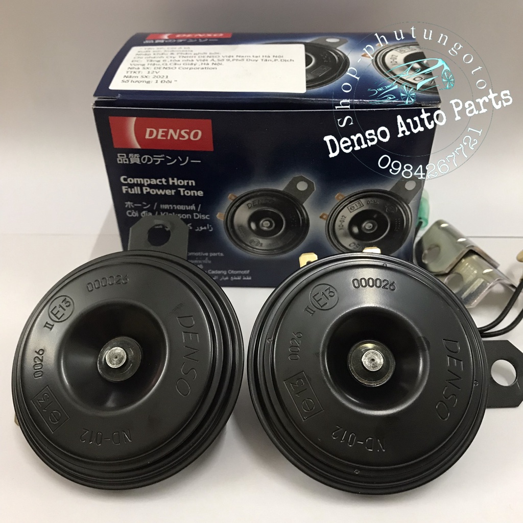 Còi đĩa - kèn đĩa 2 giắc chính hãng Denso Indonesia
