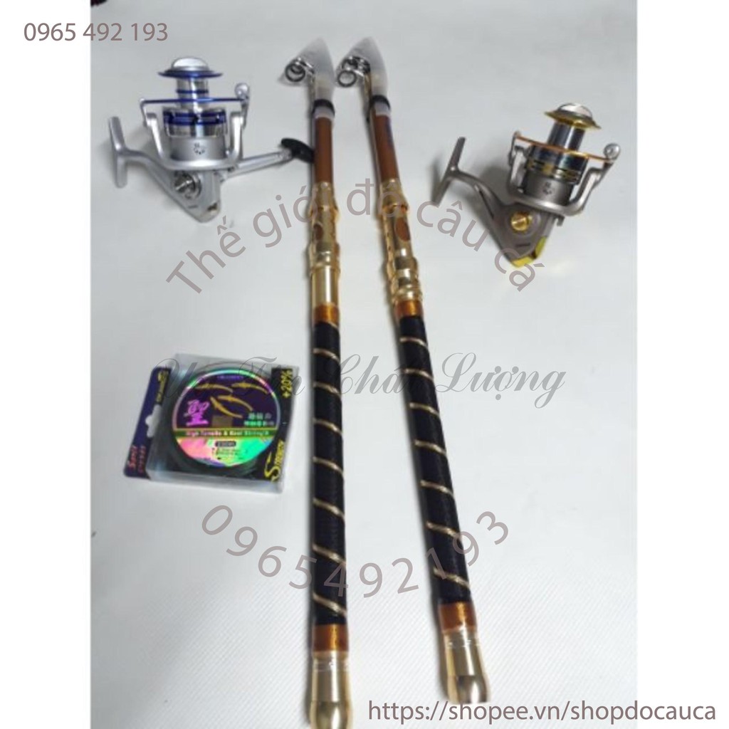 Combo bộ cần rút tiga 3m6 và máy yumoshi 7000 ( rẻ vô địch )