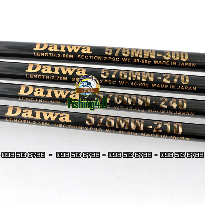 Cần Câu 2 khúc DAIWA 576 MW Huyền Thoại 2m1 - 2m4 - 2m7 - 3m0