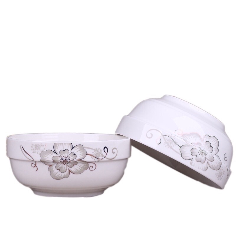 Tô sứ có ngấn hoạ tiết đẹp - Dùng trong gia đình, nhà hàng, quán ăn