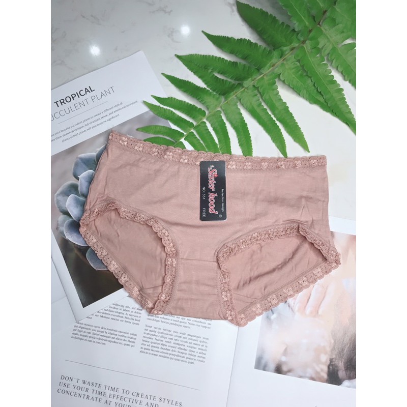 Quần lót nữ Thái Lan cotton pha ren mã SISTERHOOD 551 nhập khẩu THÁI LAN