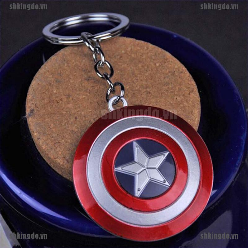 Móc Khóa Kim Loại Hình Khiên Captain America