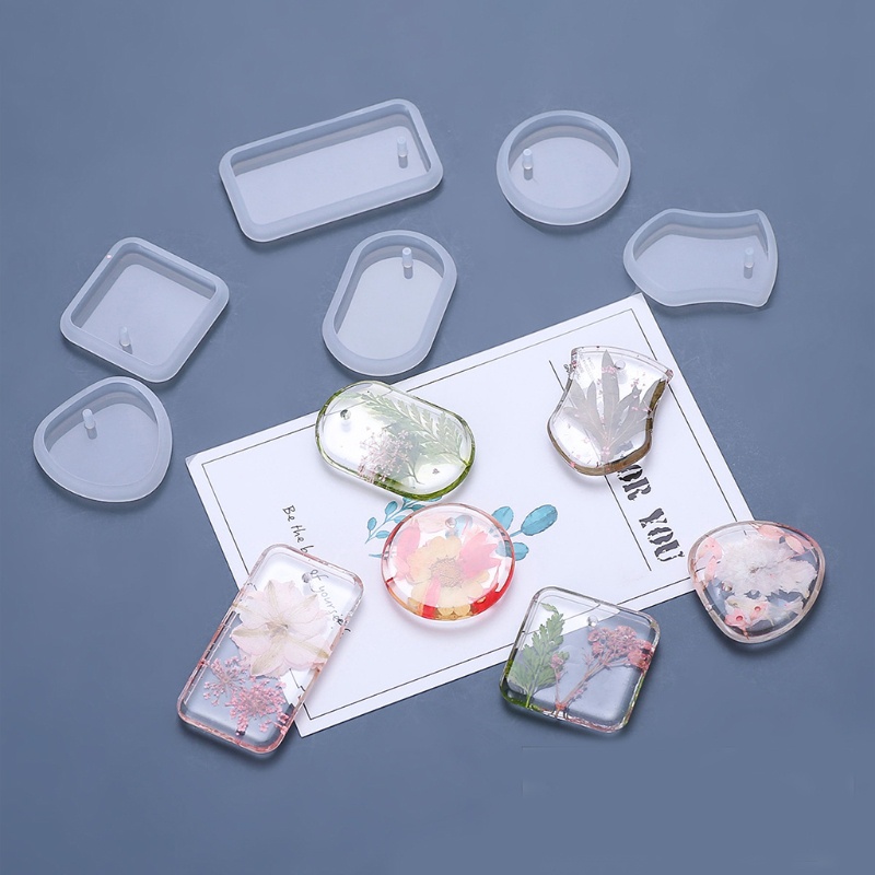 Khuôn Silicone Đục Lỗ Làm Resin Epoxy Resin UV DIY