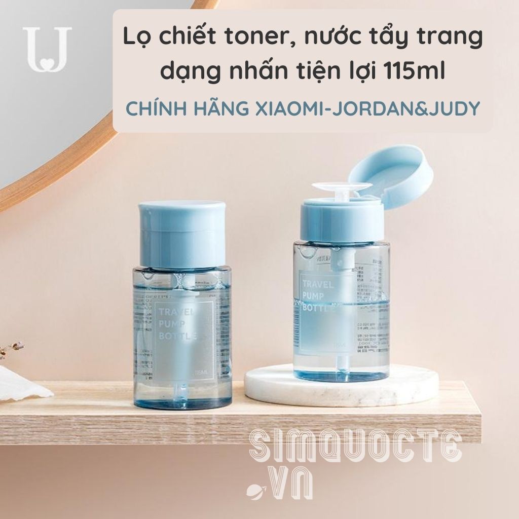 Lọ chiết mỹ phẩm nước tẩy trang Xiaomi Jordan &amp; Judy có nút nhấn tiện lợi JD3