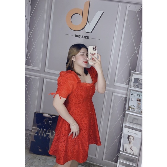 Đầm ren thiết kế bigsize 60-90kg