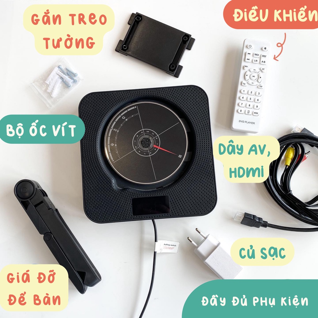 Loa Bluetooth Kết Hợp Máy Chạy Đĩa DVD Chính Hãng KECAG