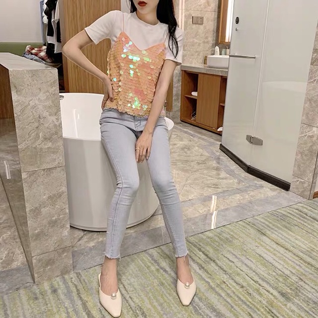 Áo hai dây lấp lánh. CHỌN MÀU NÀO VUI LÒNG GHI CHÚ THÊM