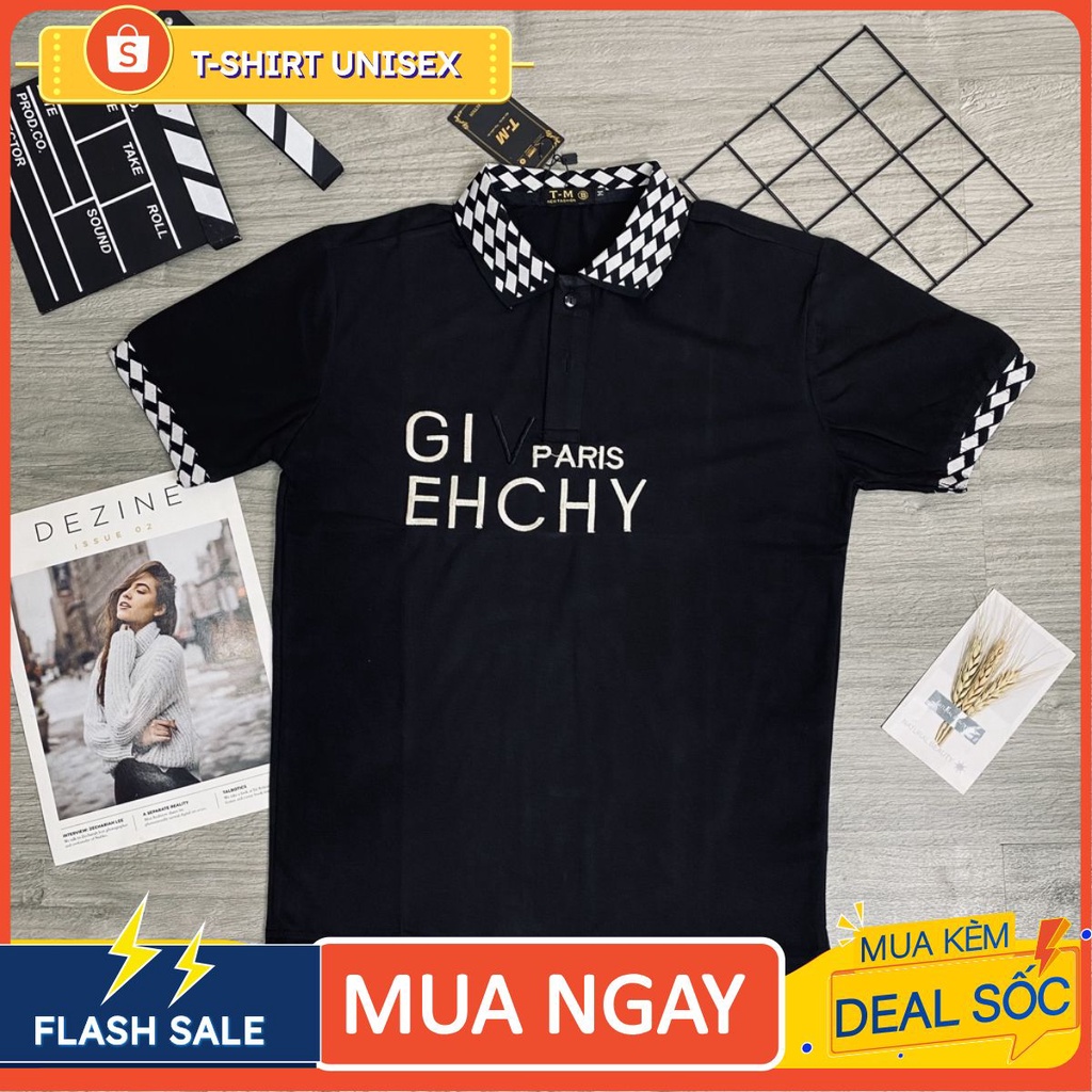 ÁO THUN POLO CỔ TRỤ NAM SỌC ĐƠN GIẢN T-SHIRT UNISEX
