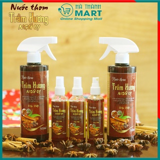 Nước lau ban thờ đồ thờ cúng nước thơm Trầm hương ngũ vị bách lộc sạch thơm tẩy uế mang lại phong thủy tốt - Chai 500ml