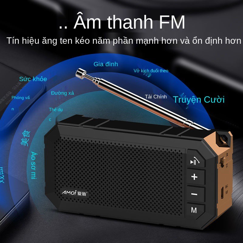 Đài không dây Amoi K1, loa bluetooth, sub siêu khủng, máy đánh bài cũ