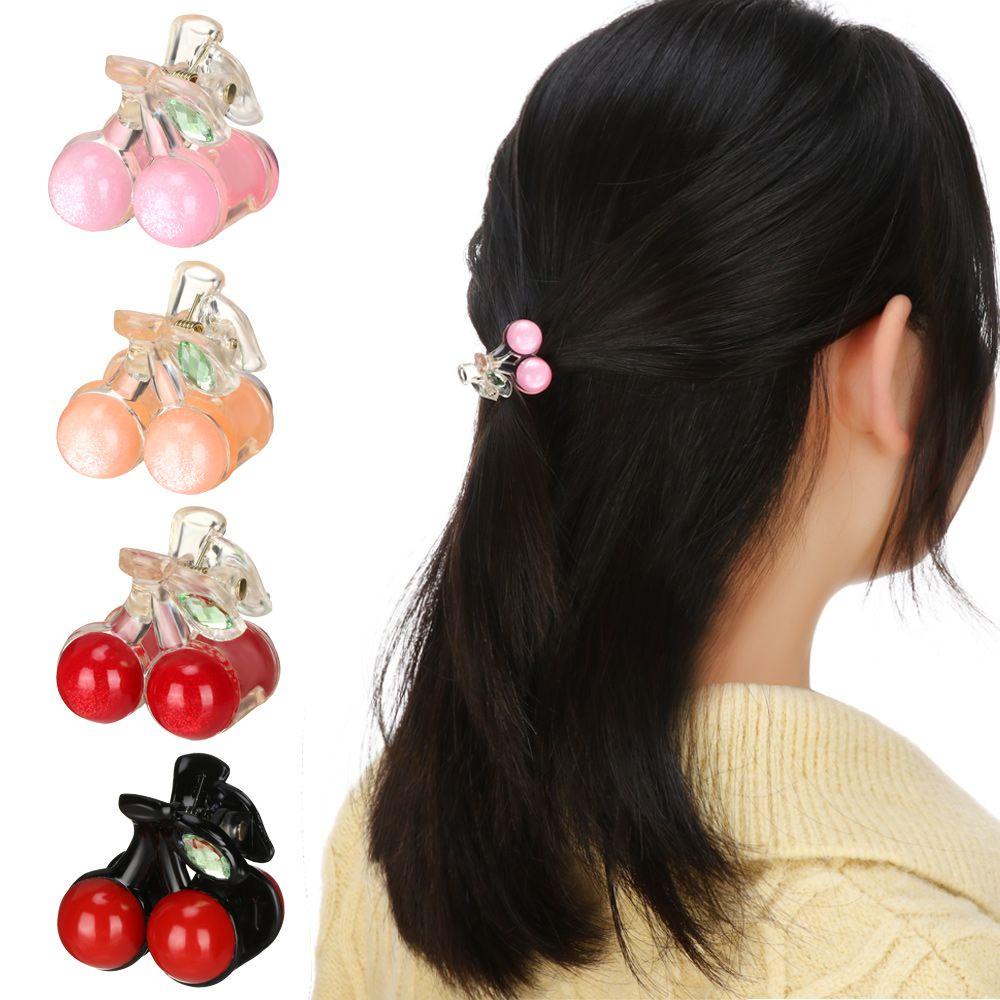 EUCA Kẹp Tóc Trang Trí Hình Quả Cherry Cho Nữ