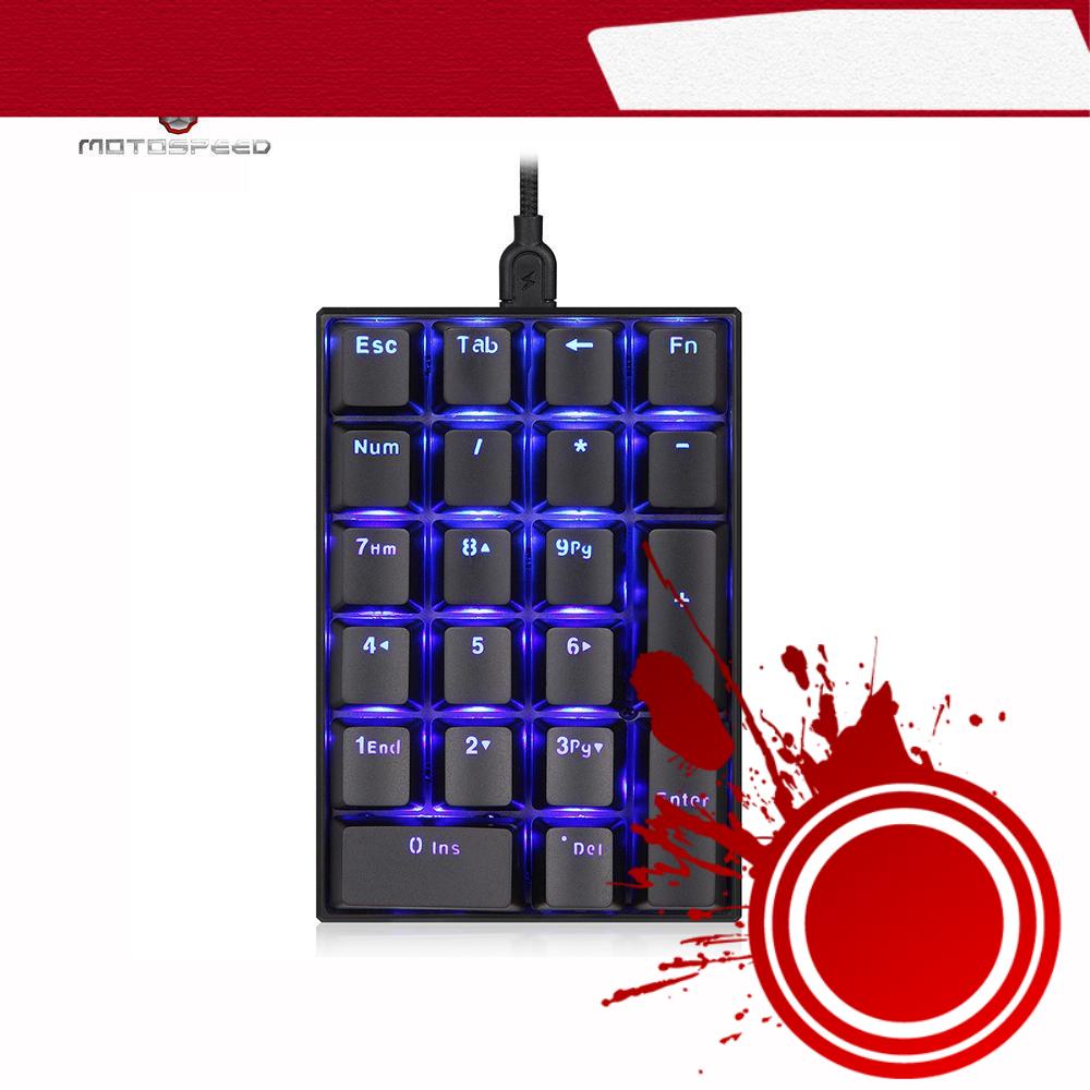 Bàn Phím Số Cơ Motospeed K23 Có 21 Phím Có Dây Tiện Dụng