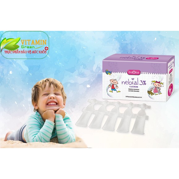DUNG DỊCH NHỎ MŨI BUONA NEBIAL 3% FLACONCINI 20 ỐNG | NHẬP KHẨU CHÍNH HÃNG ITALIA