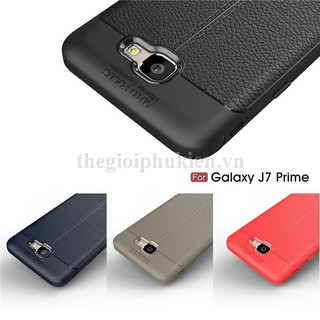 Ốp lưng SamSung Galaxy J7 Prime silicon giả da, chống sốc Auto Focus