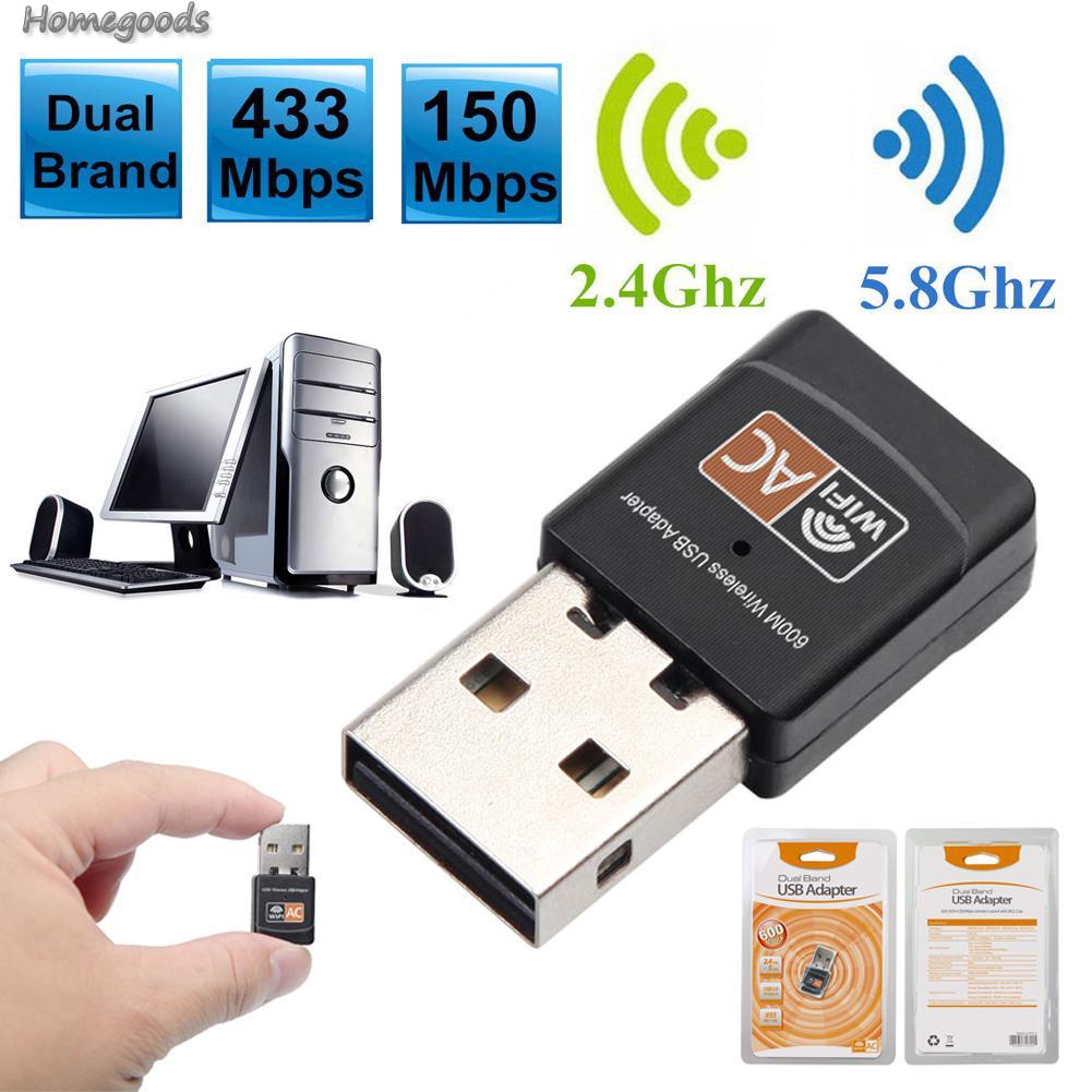 Usb Wifi 600mbps 2.4g/5g Hz 802.11ac