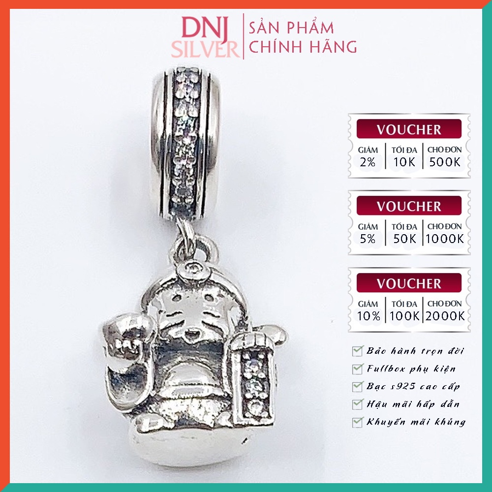 Vòng tay bạc 925 cao cấp - Vòng tay charm bạc Tài Lộc Cát Tường Vạn Sự Bình An, mang ý nghĩa may mắn - DNB041
