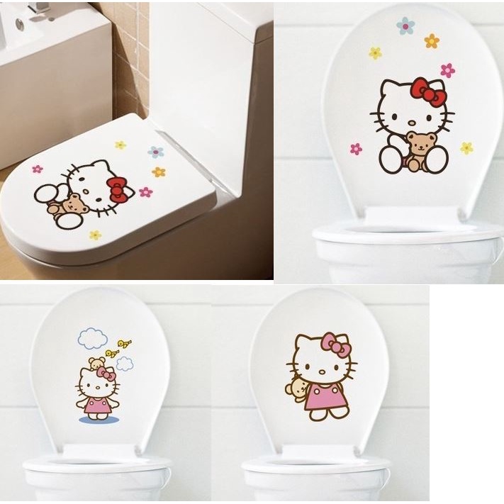Sticker Dán Nắp Bồn Cầu Chống Nước itty