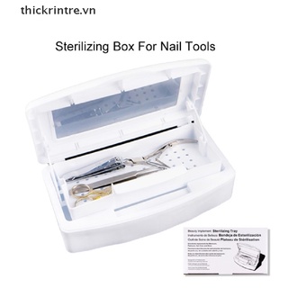 THI Nail Sterilizer Tray Disinfection Pedicure Manicure Box Nails Art Boxes VN