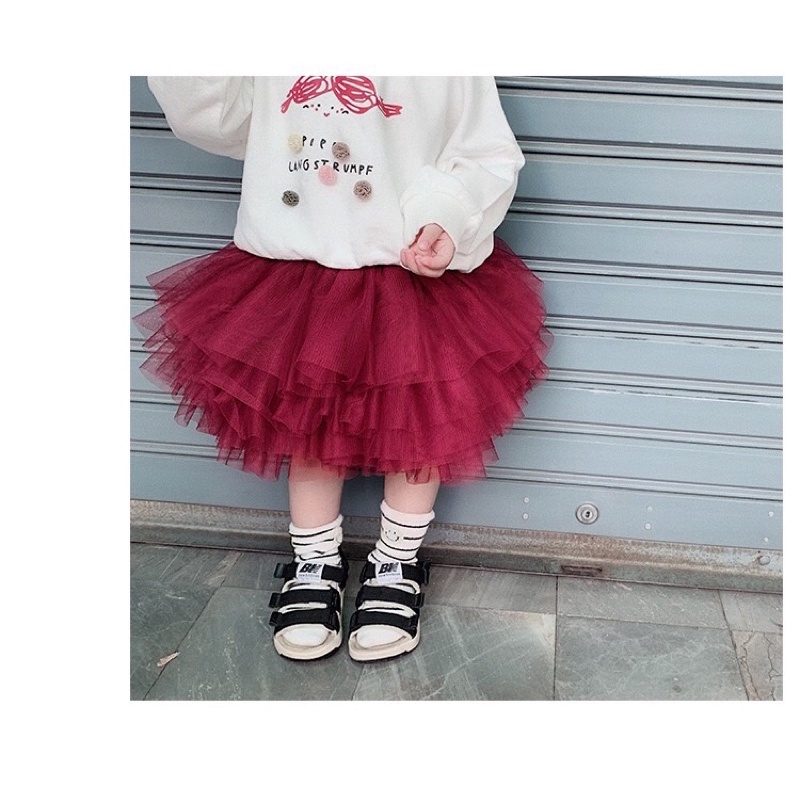Chân váy tutu ngắn cho bé gái