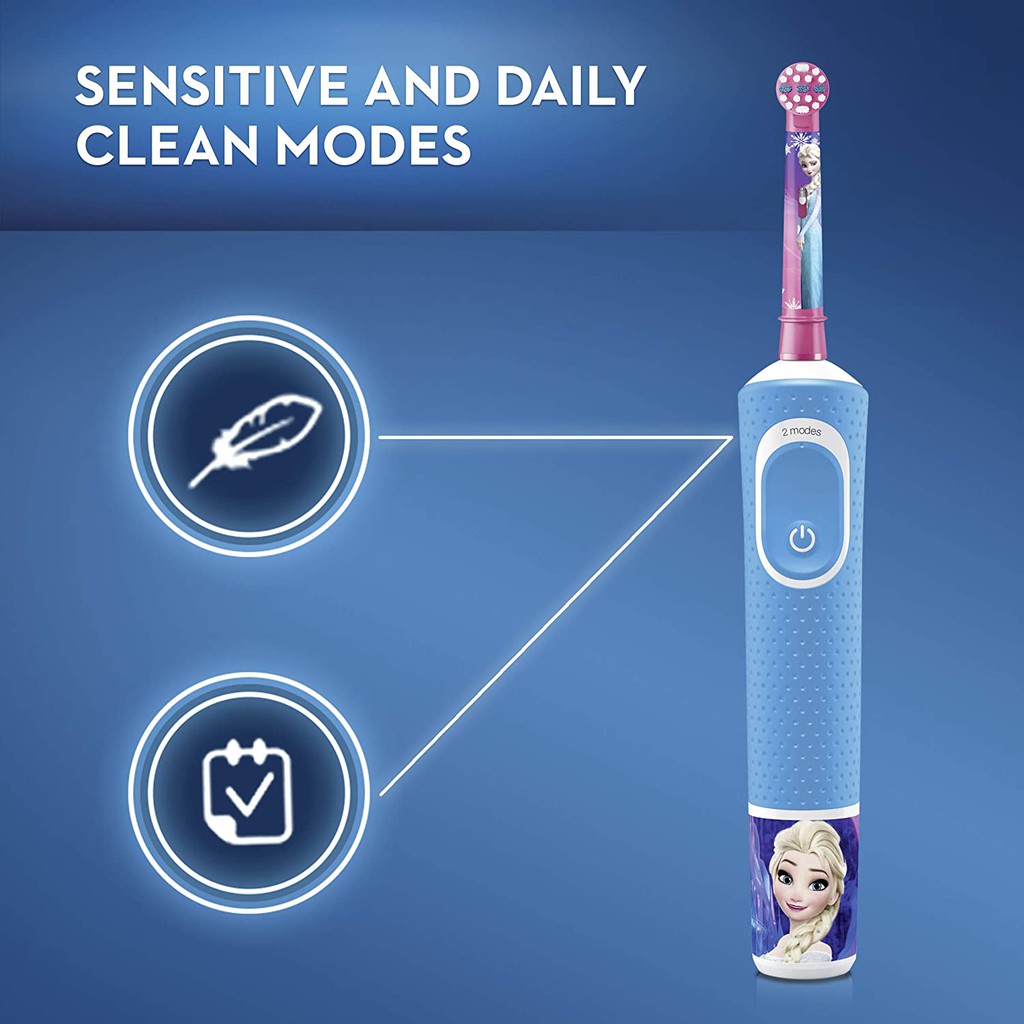 Bàn chải điện trẻ em Oral-B Frozen II Rechargeable Toothbrush cho bé từ 3 tuổi