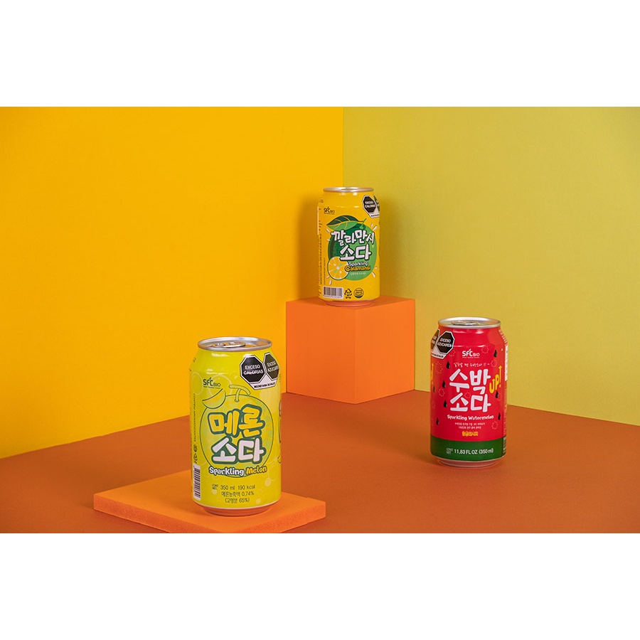 Nước Soda Hàn Quốc SFC lon 350ml giải khát mùa nóng