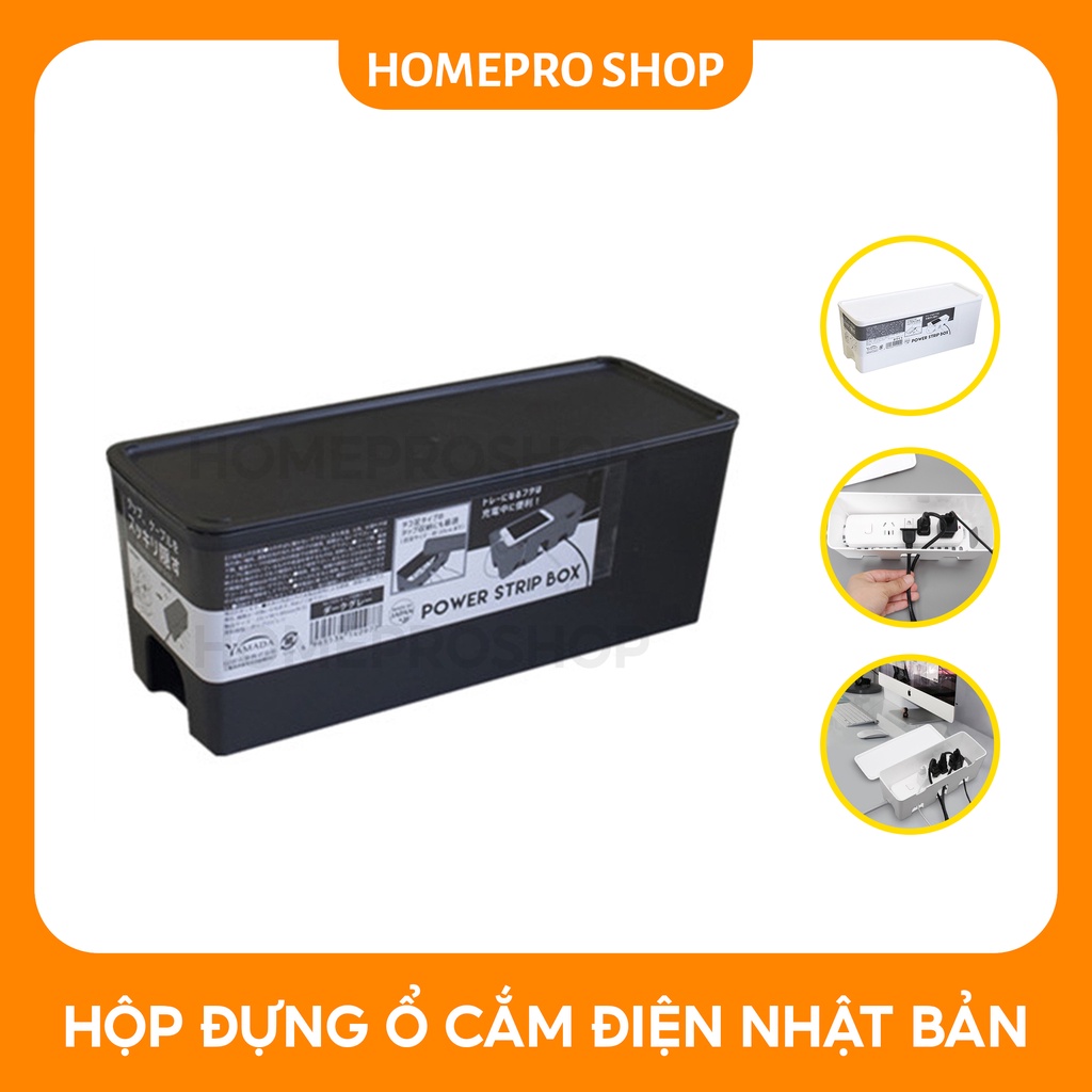 Hộp Đựng Ổ Cắm Điện An Toàn Chống Cháy Nổ Nhựa ABS Xịn Xò, Hàng Nhật Nội Địa Sang Trọng Đa Năng Tiện Ích