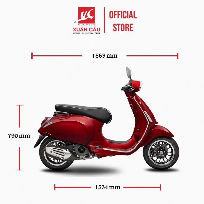 Xe máy Vespa Sprint ABS Động Cơ iGet 125cc Đèn Led 2023 - Mới 100%
