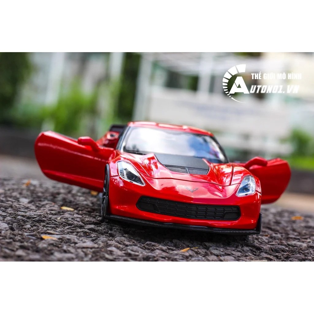 MÔ HÌNH CHEVROLET CORVETTE 2017 Z06 RED 1:24 WELLY 4983