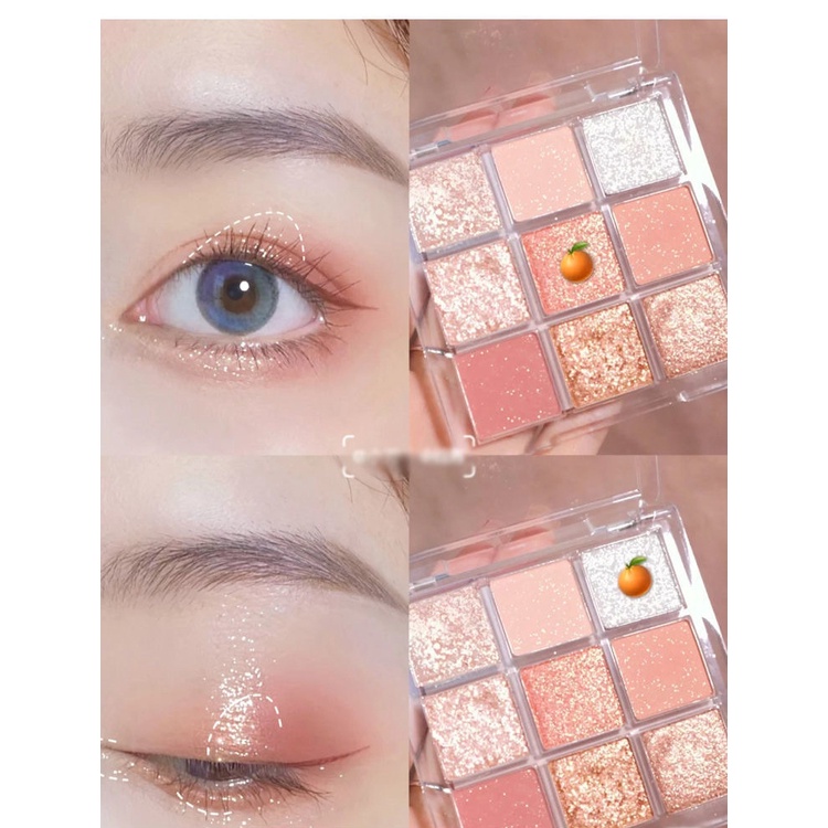 [Hàng mới về] Bảng Phấn Mắt Jiugongge Nhiều Màu Sắc Trang Điểm Thu Hút Thời Trang
