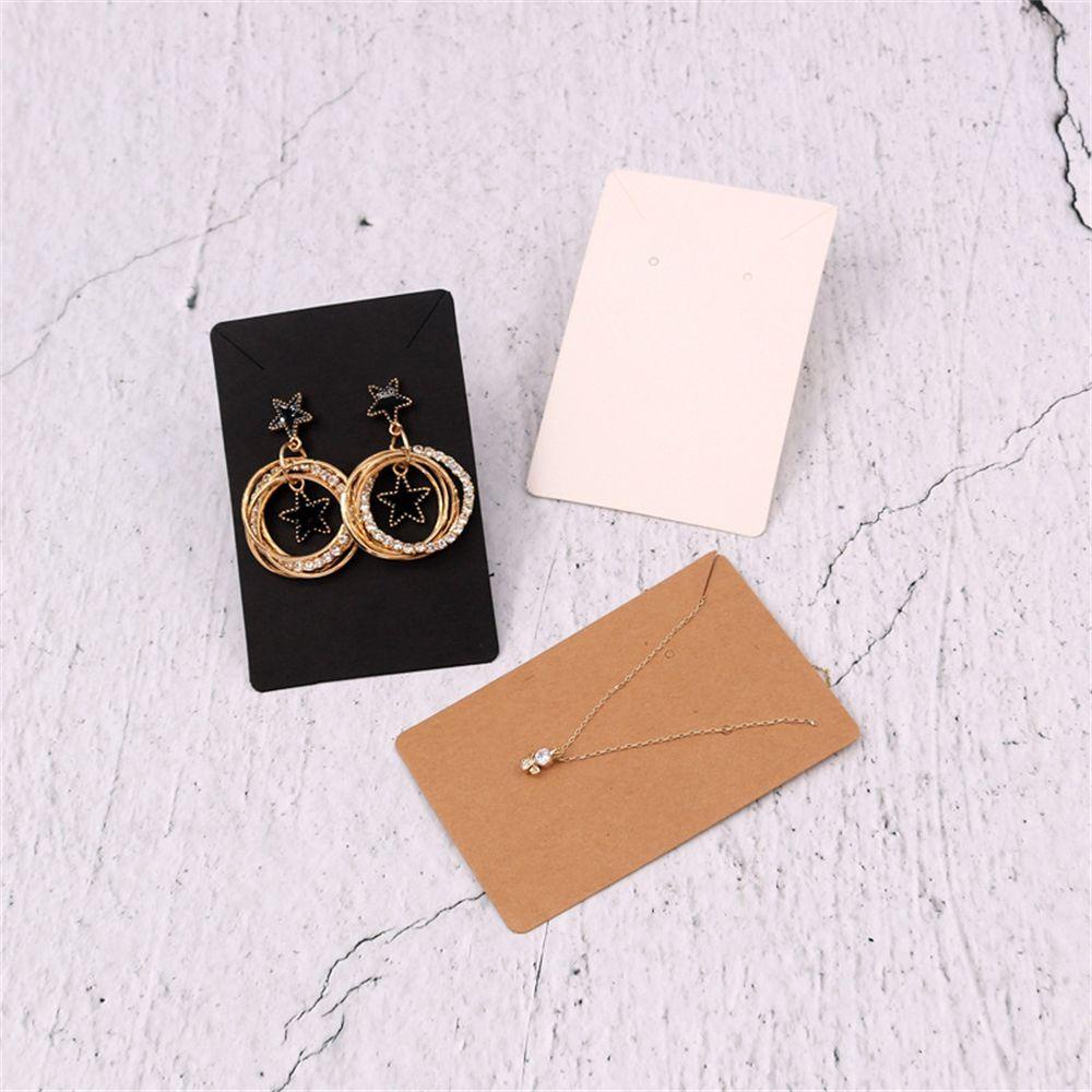 Set 100 Tấm Thẻ Giấy Kraft Trưng Bày Bông Tai Trang Sức