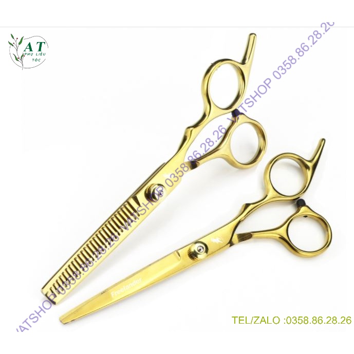Bộ Kéo Cắt Tóc FREELANDER 6.0 VAT027 hồng vàng đen tím xanh
