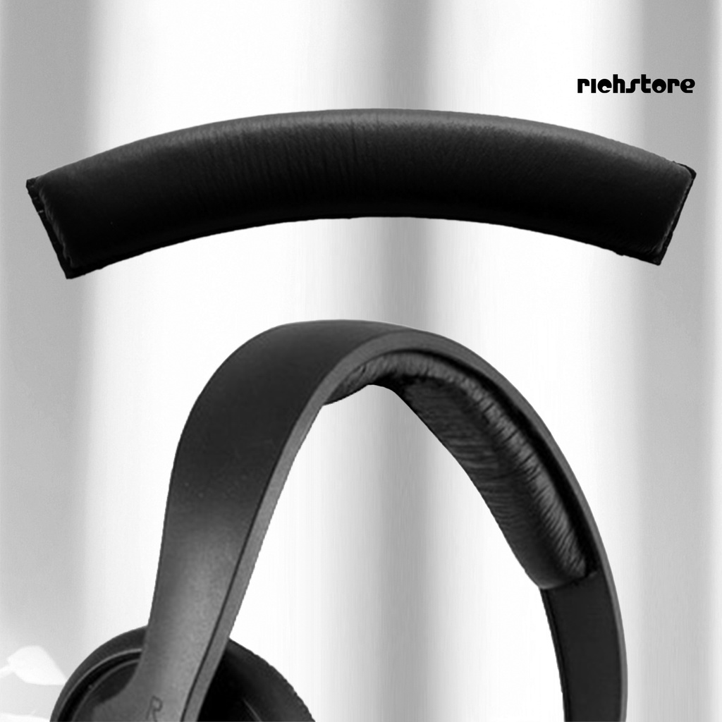 richstore Soft Headband Cushion Replacement Black Comfortable Headphone Headband Pad for Sennheiser HD202 II HD437 HD447 HD457 HD497 HD212PRO