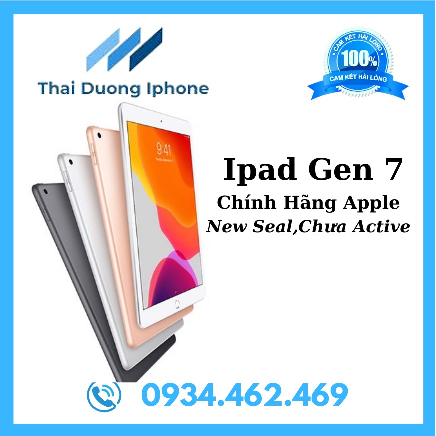 IPAD GEN 7 32GB WIFI Nhập khẩu, MỚI 100%, CHƯA ACTIVE