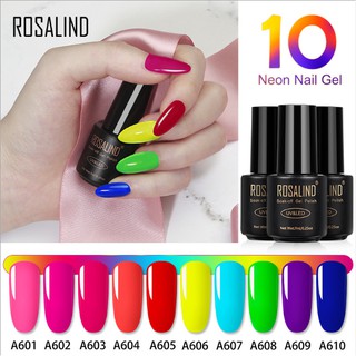 Sơn Gel Sơn móng tay ROSALIND 7ml Neon Series