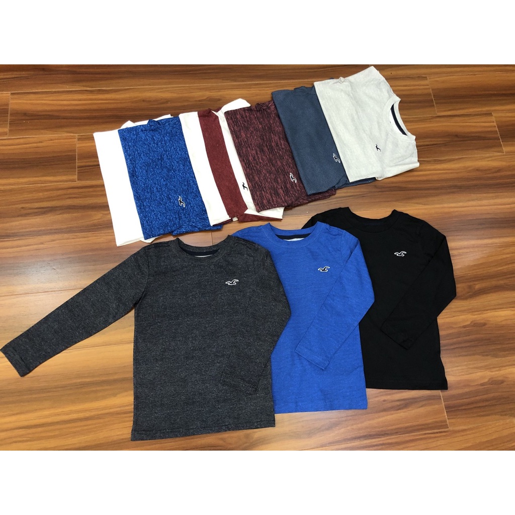 ÁO DÀI TAY T SHIRT HOLLISTER BÉ TRAI SIZE ĐẠI HÀNG VNXK