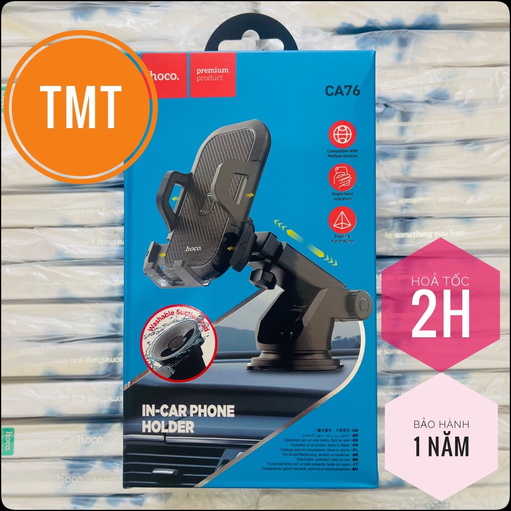 Giá đỡ điện thoại trên ô tô Hoco CA76 Touareg gắn bảng điều khiển ô tô, cho điện thoại 4,5 - 6,5 inch - CHÍNH HÃNG