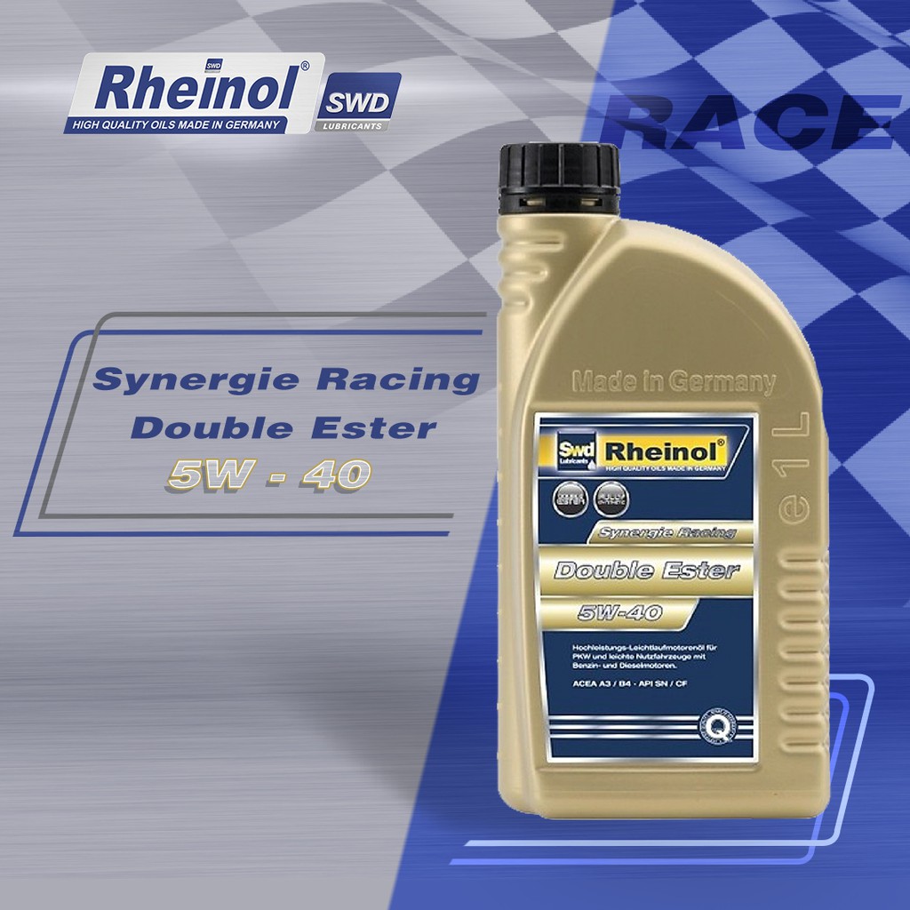 Dầu Nhớt ô tô Rheinol Synergie Racing Double Ester 5W40 - Hàng nhập khẩu cao cấp Đức 1L