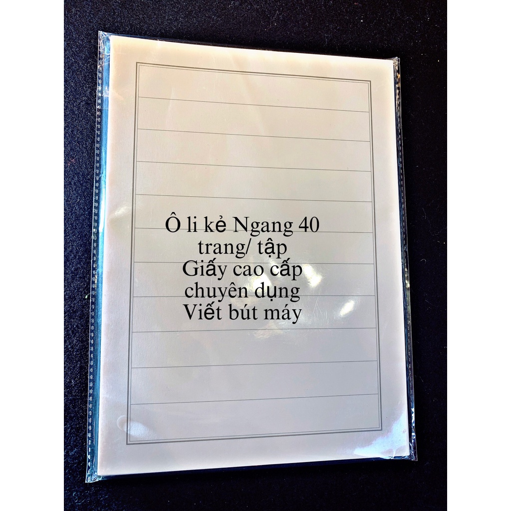 Giấy viết thư pháp bút Lông bút máy dày chống thấm mực 2 mặt viết chữ Hán tập 40 trang - TL02